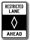 Restricted Lane